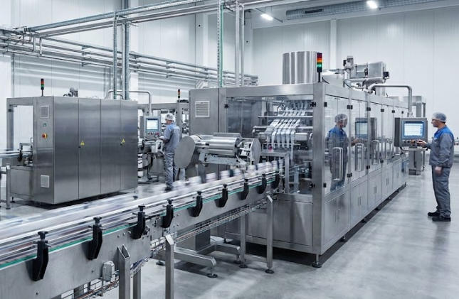 Verpackungs- und Versiegelungsmaschine für Stickpacks