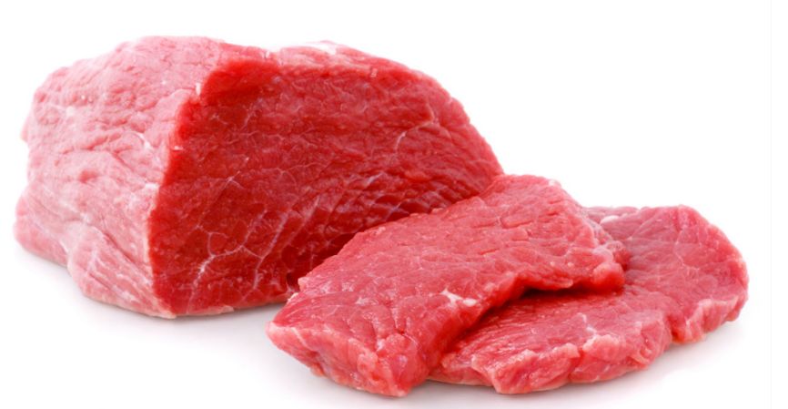 Kontrollwaagen-Wägeplatten für Frischfleisch in einem Lebensmittelbetrieb