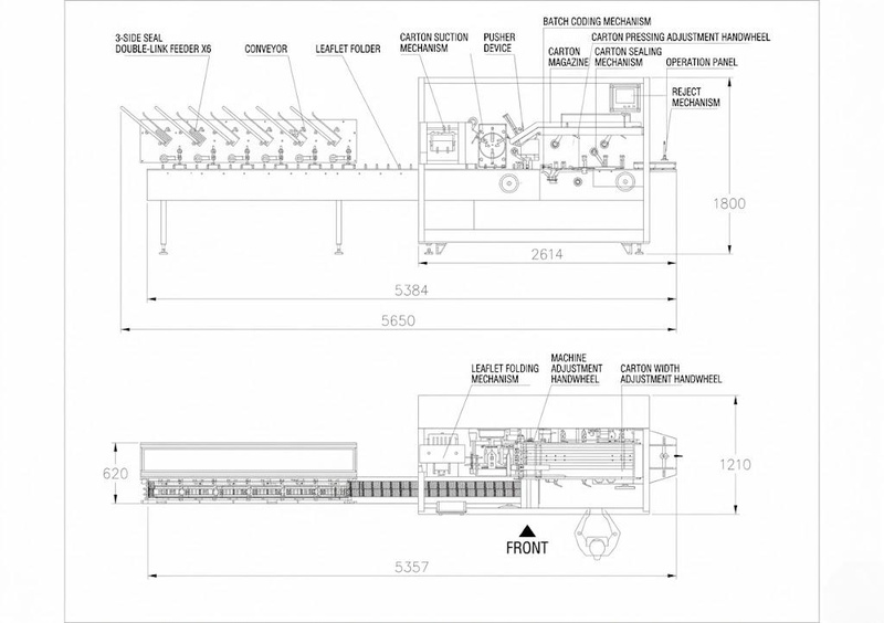 Hochgeschwindigkeits-Kartoniermaschine jch200, Ansicht 11